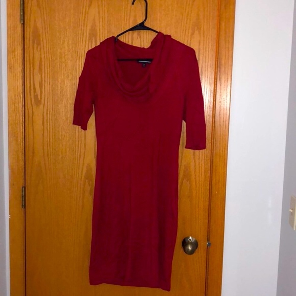 Beautiful Red Sweater Dress